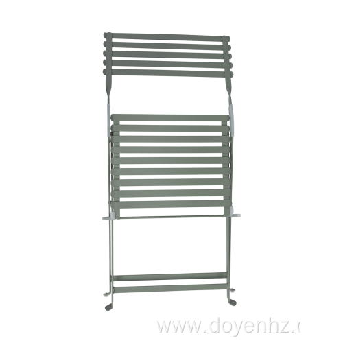 Outdoor Metal Folding Slat Chair(9Seat & 5Back)